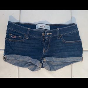 Dark Blue Denim Shorts from Hollister